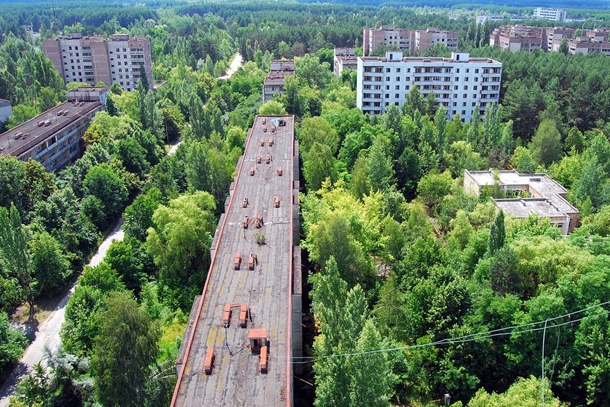 Ghost city in Ukraine