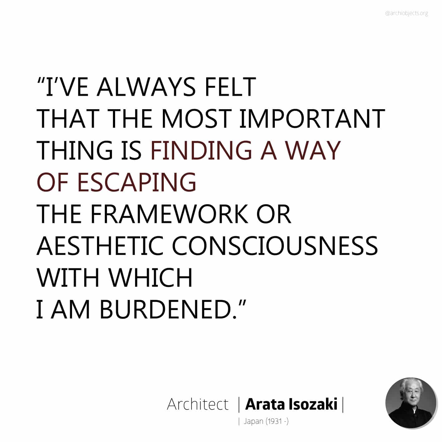 arata isozaki quote