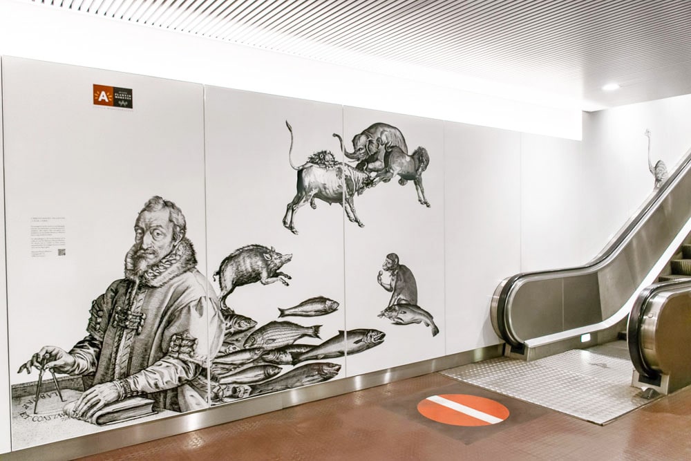 Plantin-Metro Station in Antwerp Belgium