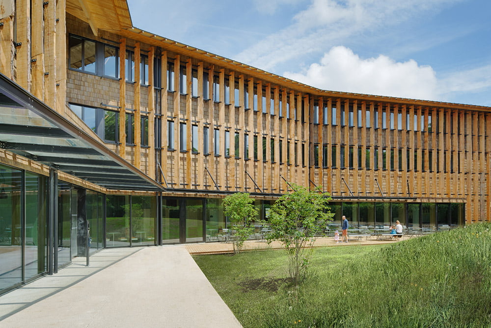 Wood office building